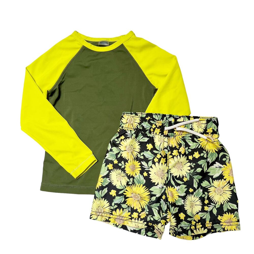 Old Navy Sunflower Swim Set Size 2T